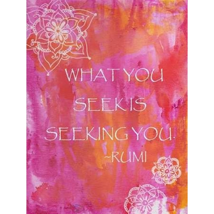 Pink What You Seek Is Seeking You Poster Print by Pam Varacek-VARPDXPVRC061A Image 1