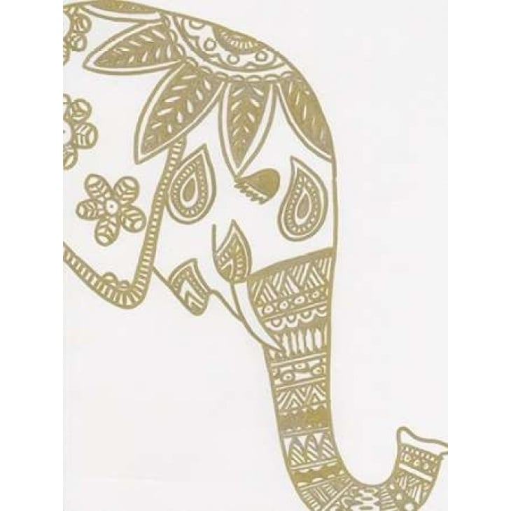 Elephant Gold 3 Poster Print by Pam Varacek -VARPDXPVRC065C Image 1