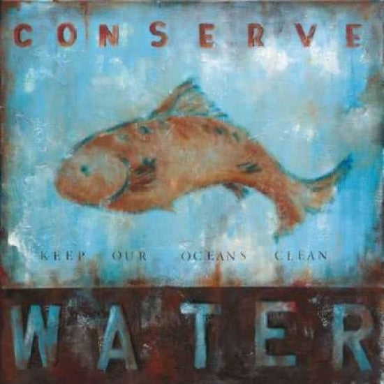 Conserve Water Poster Print by Wani Pasion-VARPDXPWP100 Image 2