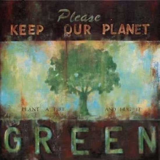 Green Planet Poster Print by Wani Pasion-VARPDXPWP103 Image 2