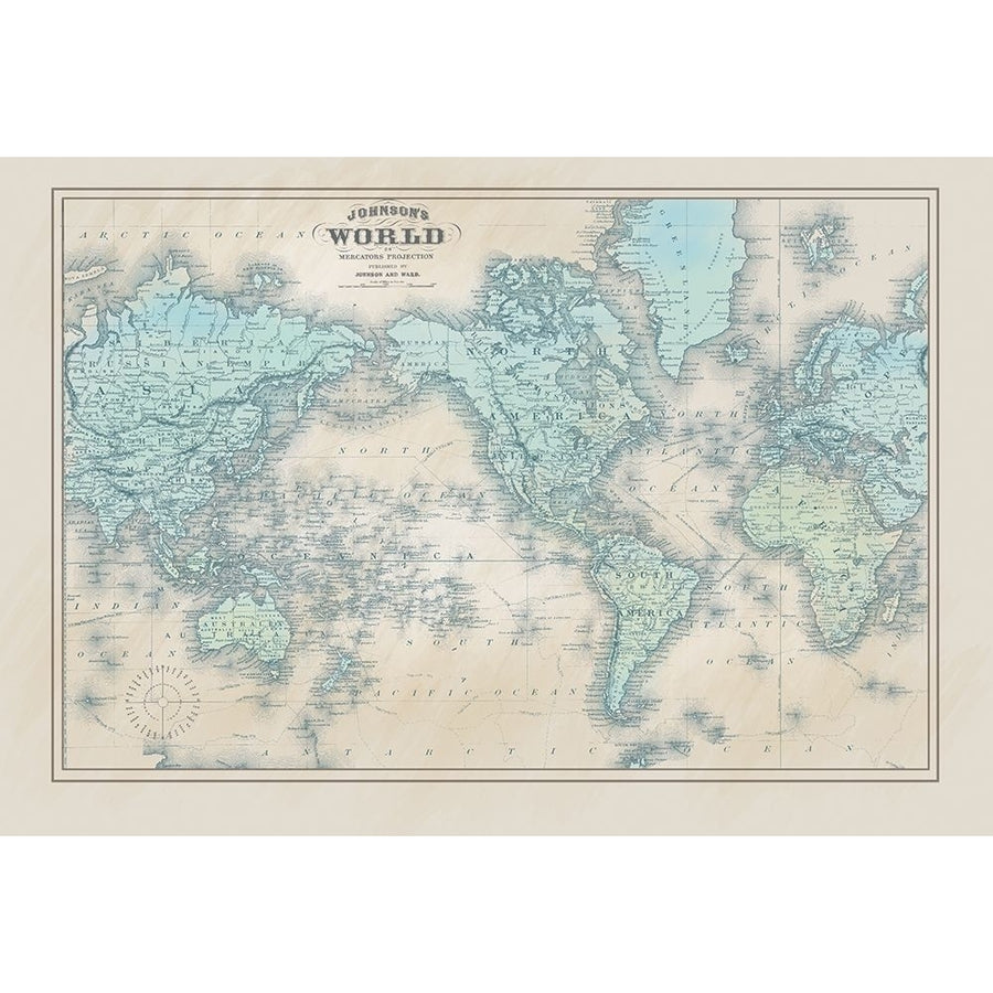 Vintage Maps 2 Poster Print by Candace Allen-VARPDXQCARC067B Image 1