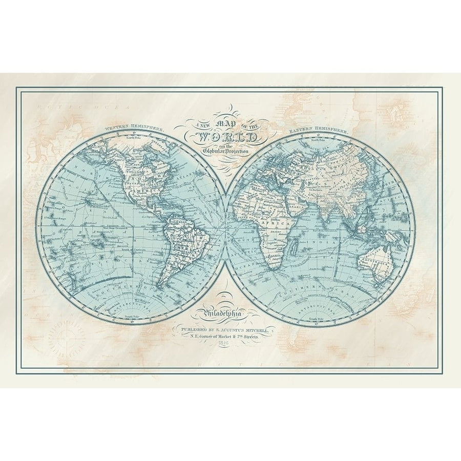 Vintage Maps 1 Poster Print by Candace Allen-VARPDXQCARC067A Image 1