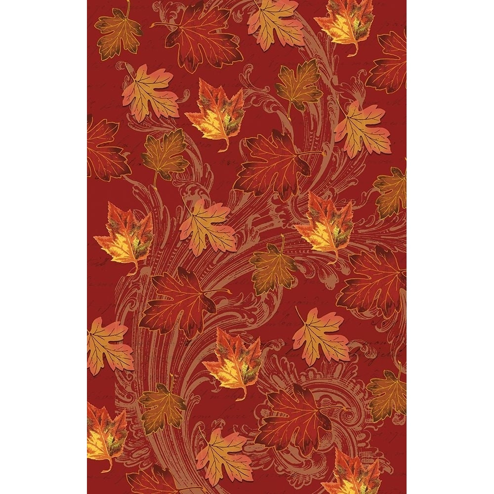 Welcome Fall Leaves Swirl 2 Poster Print by Candace Allen-VARPDXQCARC075B Image 1