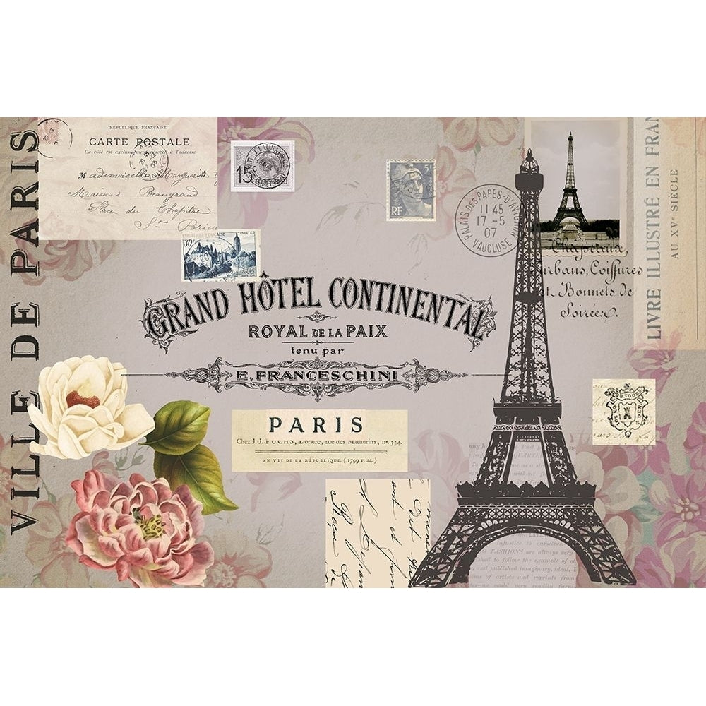 Paris Woodgrain Floral 2 by Lula Bijoux and Company-VARPDXQCARC105B Image 1