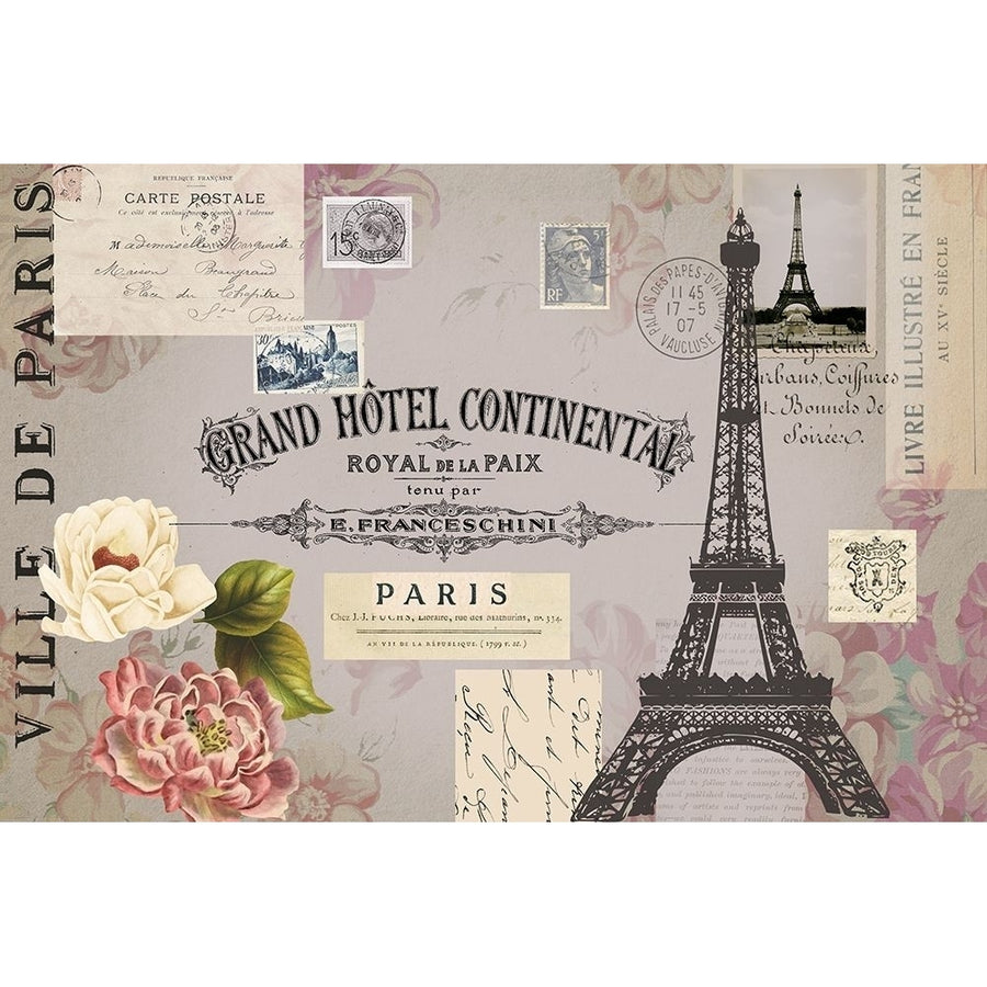 Paris Woodgrain Floral 2 by Lula Bijoux and Company-VARPDXQCARC105B Image 1