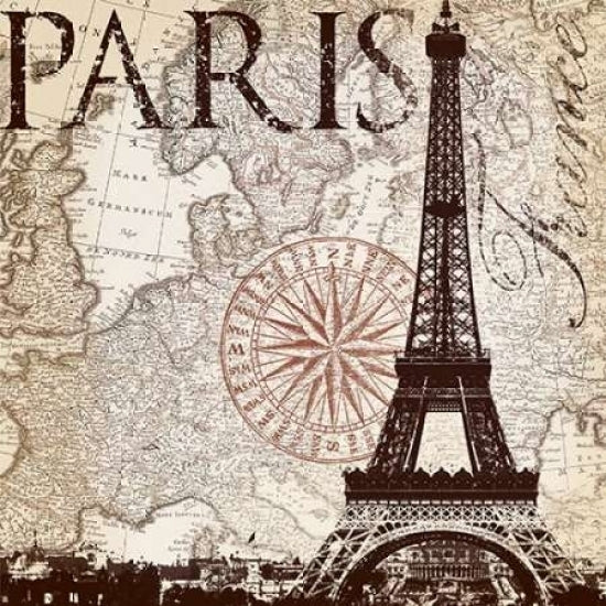 Paris Eiffel Poster Print by Lula Bijoux and Company Lula Bijoux and Company-VARPDXQCOSQ018A Image 1