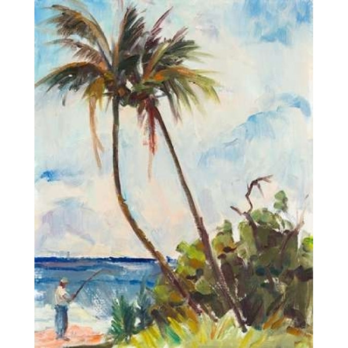 Fishing under Palms Poster Print by Richard A. Rodgers-VARPDXR1108D Image 1