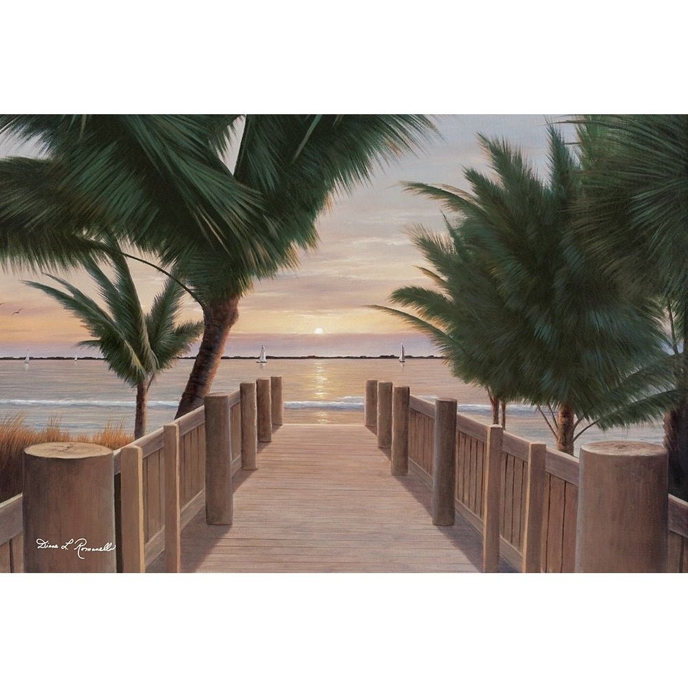 Palm Promenade Poster Print by Diane Romanello-VARPDXR1124D Image 1