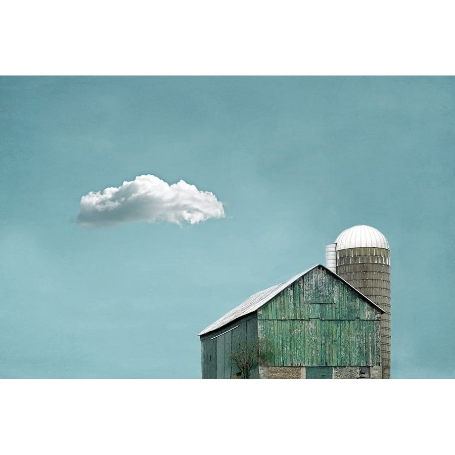 Green Barn and Cloud Poster Print by Brooke T. Ryan-VARPDXR1220D Image 1