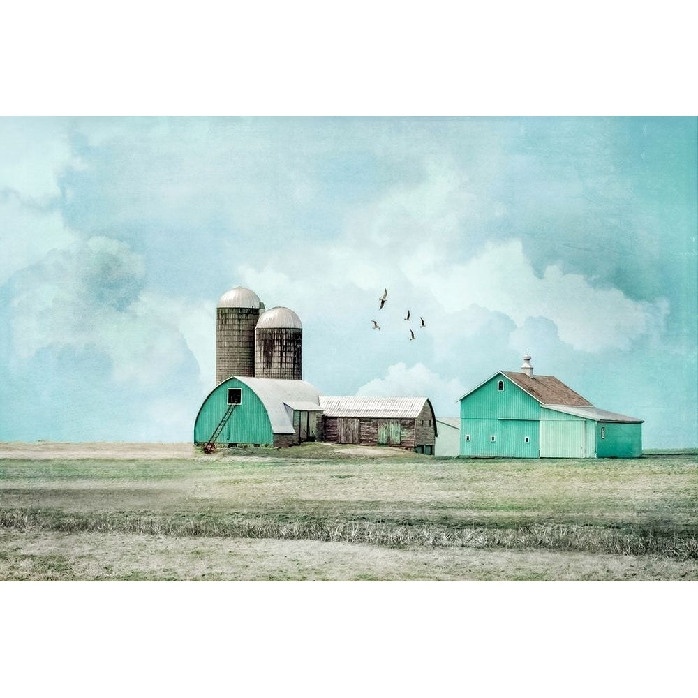 Aqua Barns Poster Print by Brooke T. Ryan-VARPDXR1244D Image 1