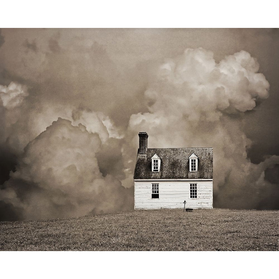 Lone House in Brown Poster Print by Brooke T. Ryan-VARPDXR1240D Image 1