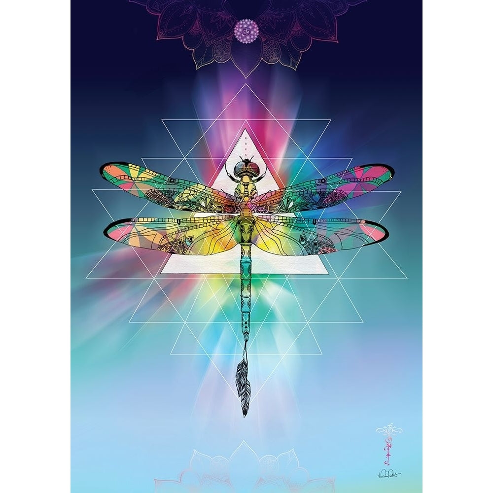 Cosmic Dragonfly Poster Print by Karin Roberts-VARPDXR1268D Image 1