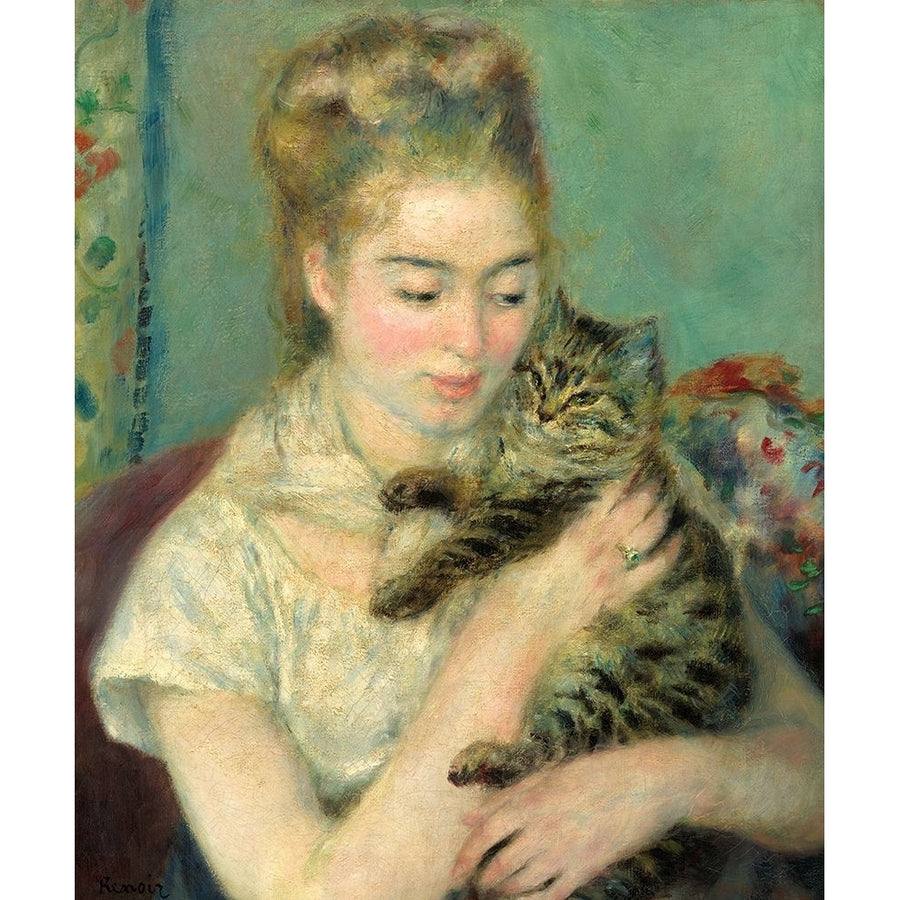 Woman with Cat-VARPDXR1486D Image 1