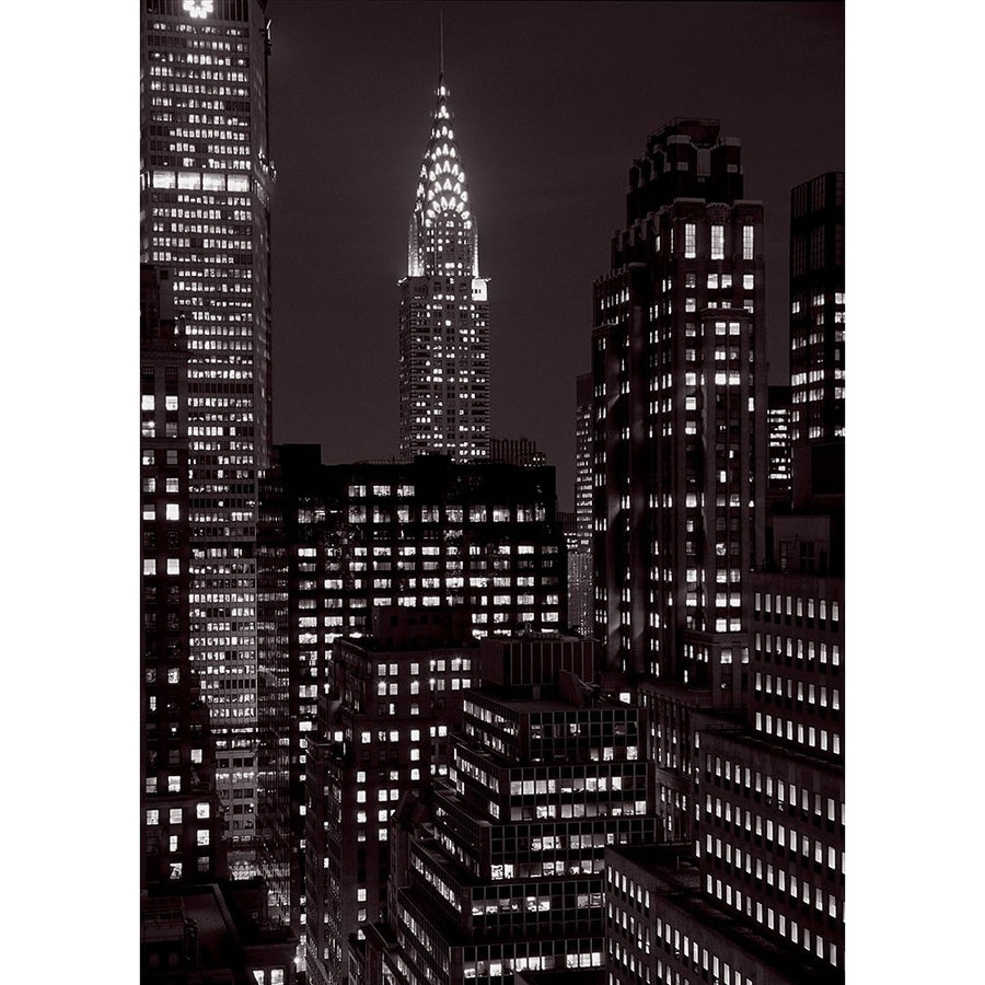 Le Chrysler Building la nuit Manhattan Poster Print by Michel Setboun-VARPDXR4189 Image 1