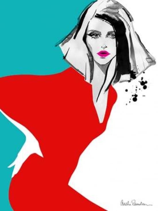 Red Dress Poster Print by Aasha Ramdeen-VARPDXR717D Image 1