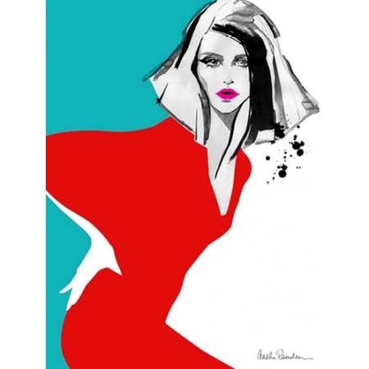 Red Dress Poster Print by Aasha Ramdeen-VARPDXR717D Image 2