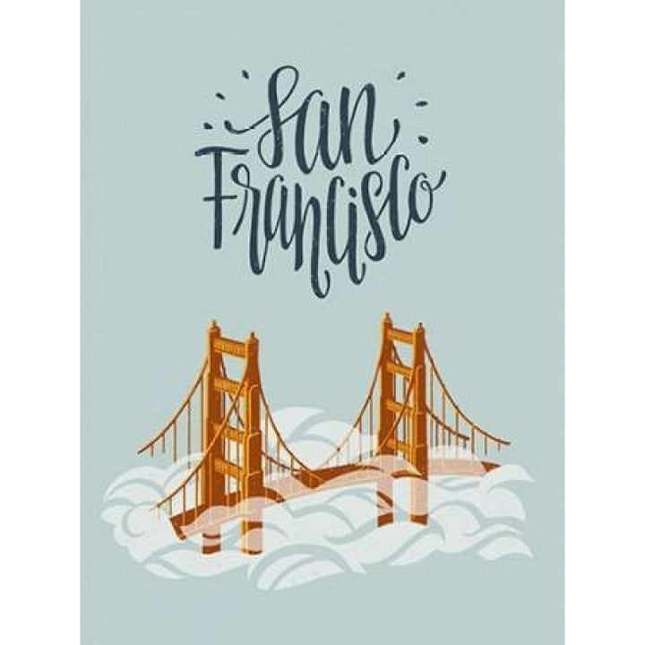 San Francisco Travel Poster Print by Emily Rasmussen-VARPDXR917D Image 1