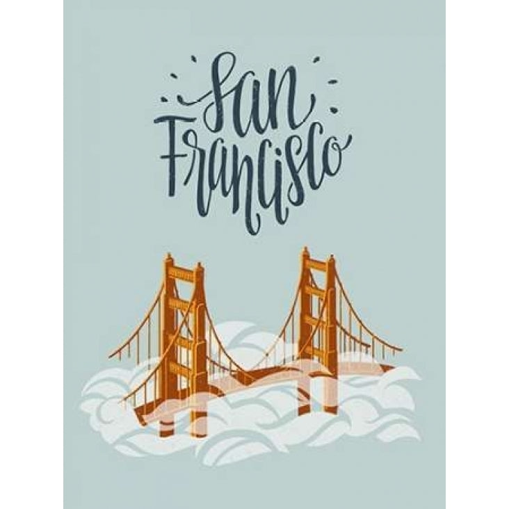 San Francisco Travel Poster Print by Emily Rasmussen-VARPDXR917D Image 2