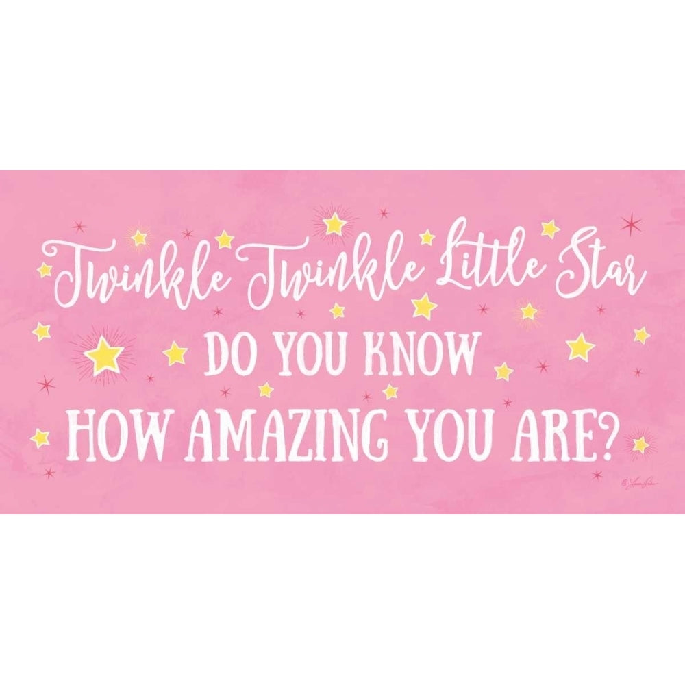 Twinkle Twinkle Little Star - Girl Poster Print by Lauren Rader-VARPDXRAD1147 Image 1