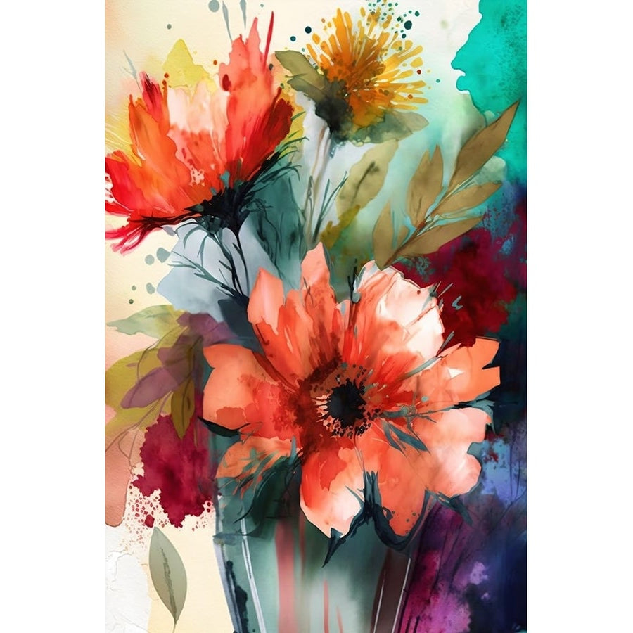 Watercolor Expressive Flowers 23 Poster Print - Ray Heere-VARPDXRAYHEE285120 Image 1