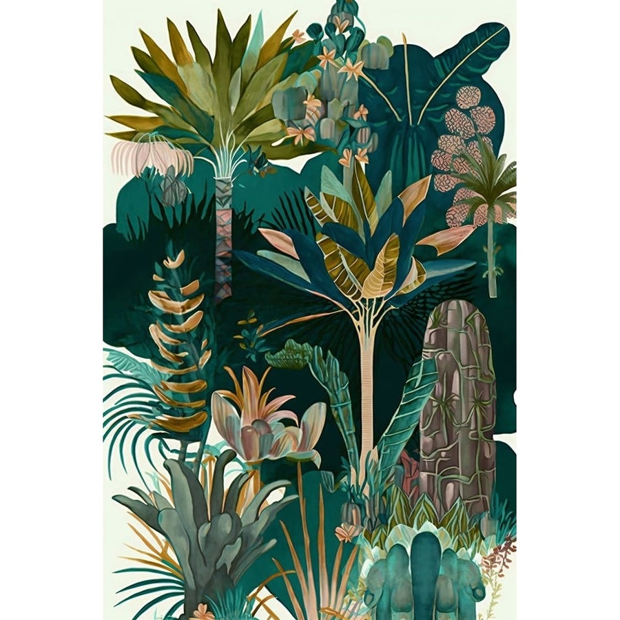 Watercolor Tropical Collage White 8 Poster Print - Ray Heere-VARPDXRAYHEE285144 Image 1