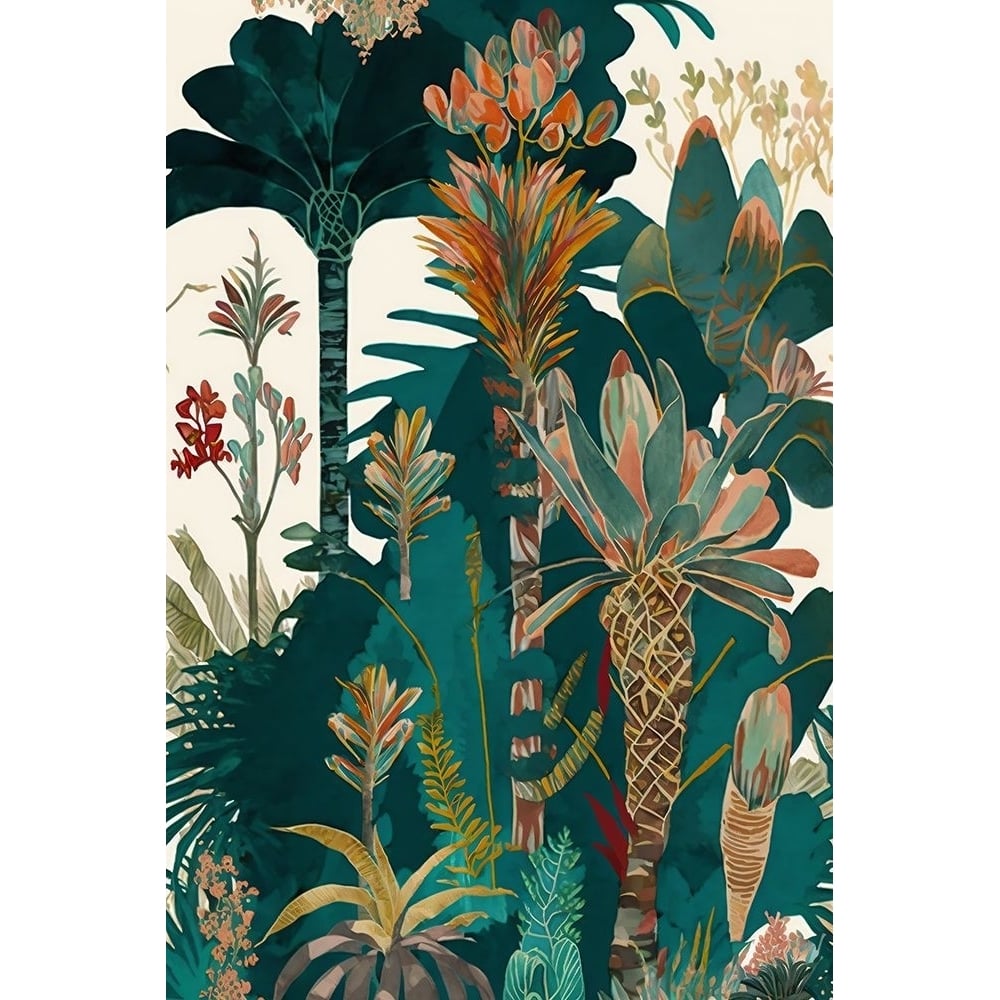 Watercolor Tropical Collage White 10 Poster Print - Ray Heere-VARPDXRAYHEE285146 Image 1