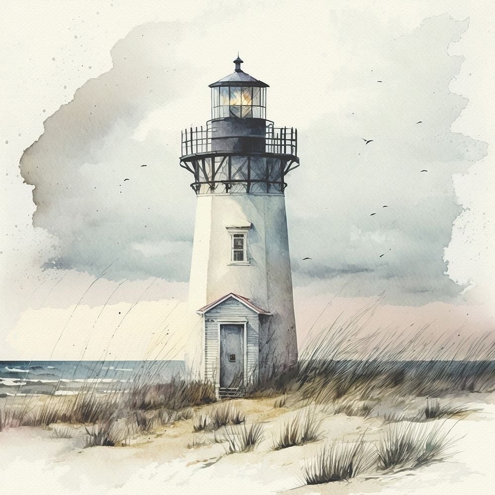 Lighthouse 2 Poster Print - Riley B-VARPDXRB0160 Image 1