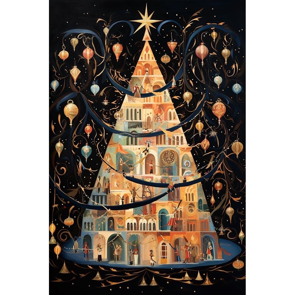 Art Deco Christmas Tree 3 Poster Print - Ray Heere-VARPDXRAYHEE289568 Image 1