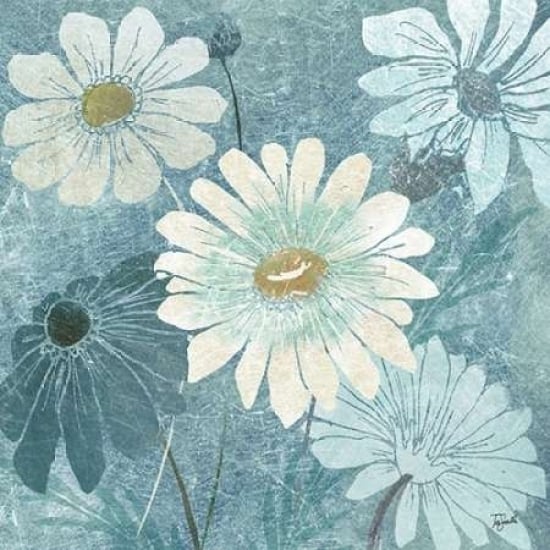 Teal Daisy Patch II Poster Print by Tre Sorelle Studios-VARPDXRB10113TS Image 1