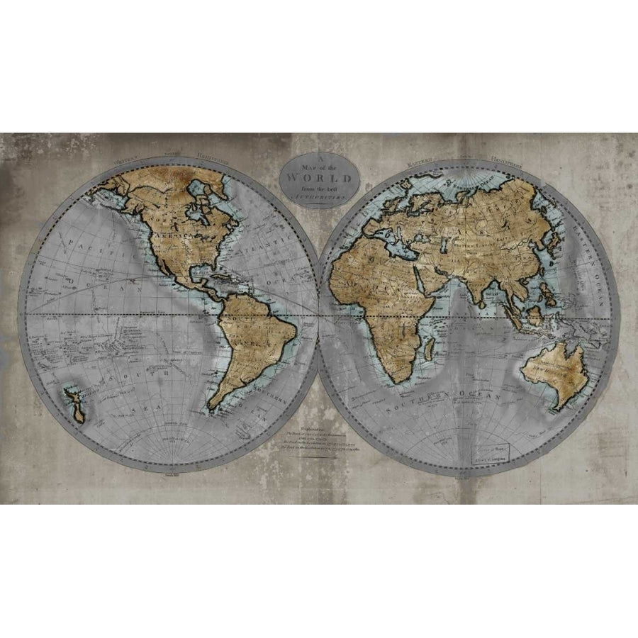 Map of the World Poster Print by Russell Brennan-VARPDXRB111426DG Image 1