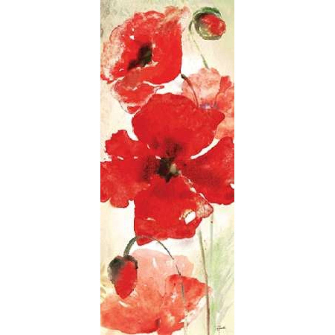 Watercolor Red Poppies Panel I Poster Print by Tre Sorelle Studios-VARPDXRB11244TS Image 2