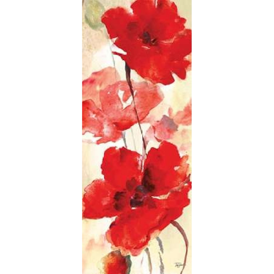 Watercolor Red Poppies Panel II Poster Print by Tre Sorelle Studios-VARPDXRB11245TS Image 1