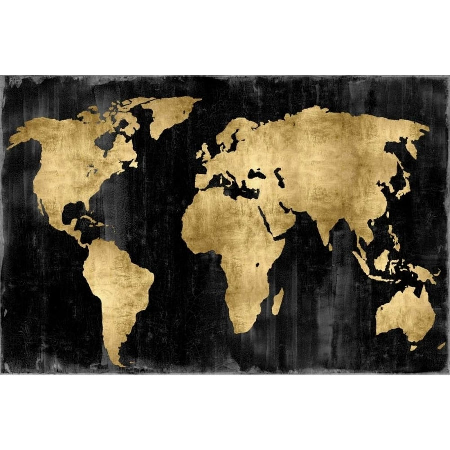 The World - Gold on Black Poster Print by Russell Brennan-VARPDXRB112663DG Image 1