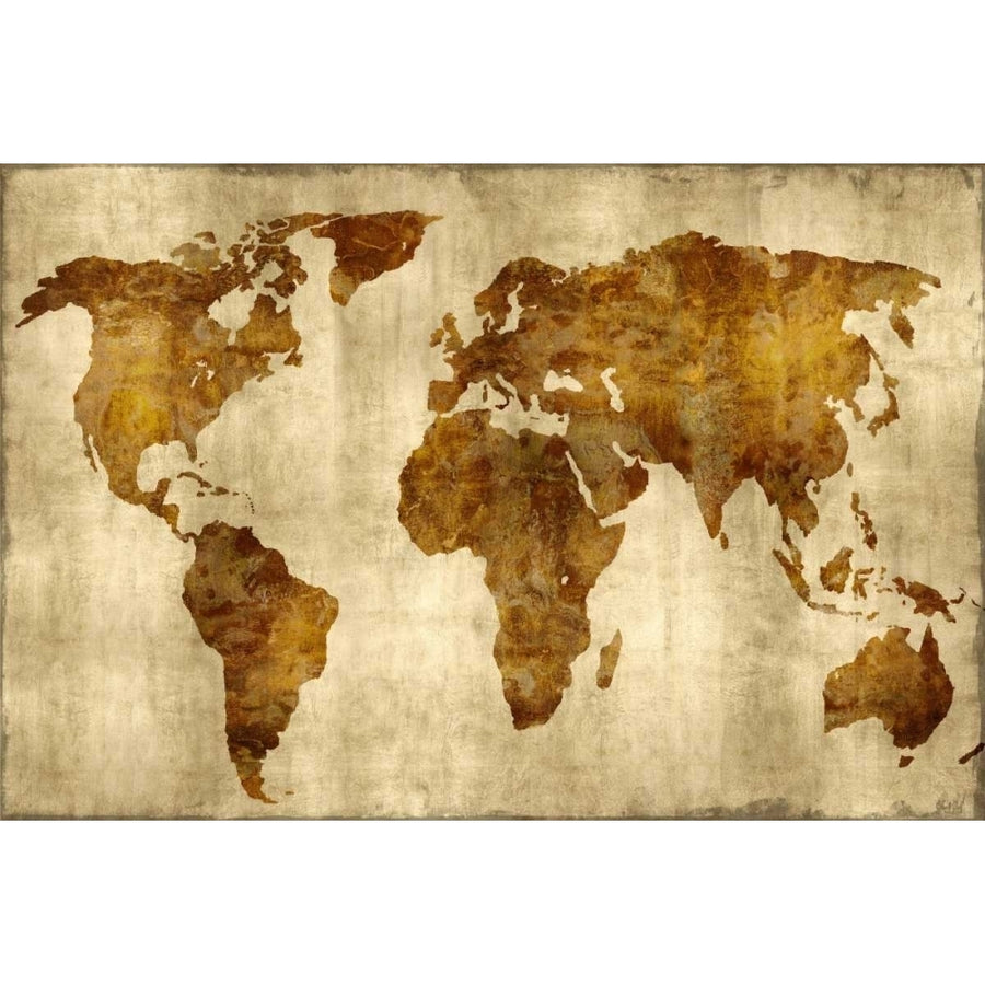 The World - Bronze on Gold Poster Print by Russell Brennan-VARPDXRB112666DG Image 1