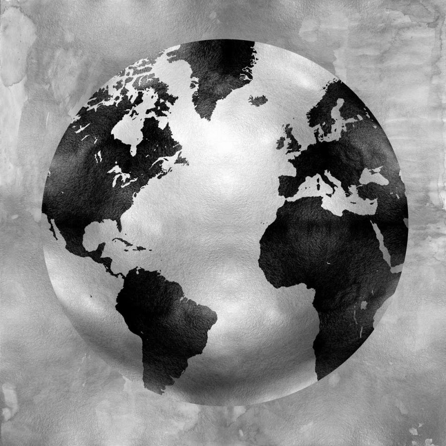 Silver Globe Poster Print by Russell Brennan-VARPDXRB112680 Image 1