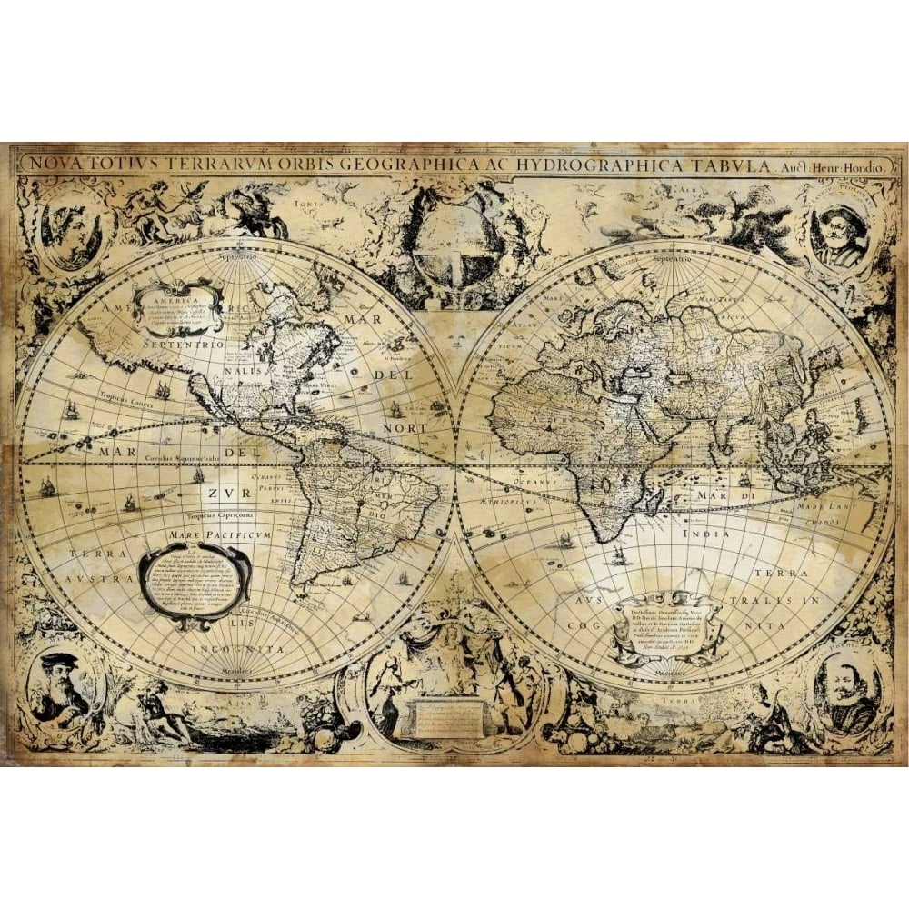 Antique Map I Poster Print by Russell Brennan-VARPDXRB113627 Image 1