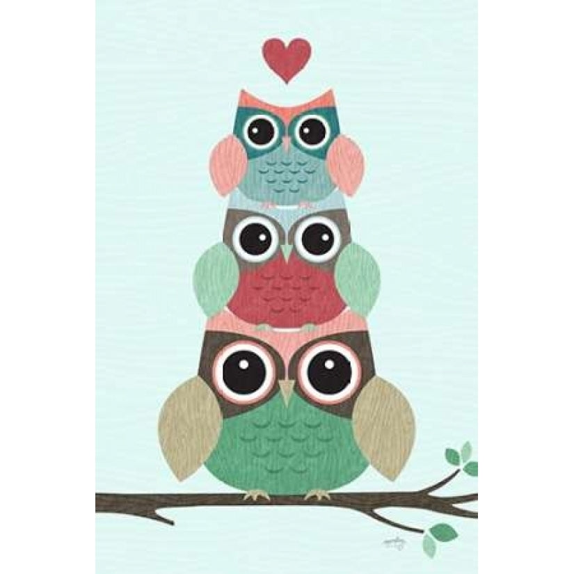 Stacked Owls Poster Print by Noonday Design-VARPDXRB11479ND Image 2