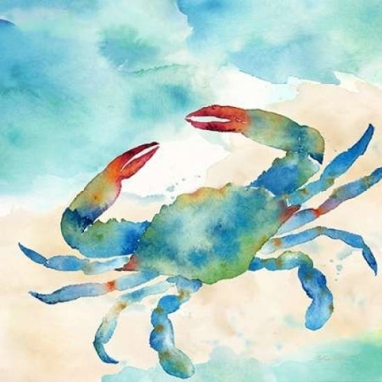 Sea Splash Crab Poster Print by Cynthia Coulter-VARPDXRB11517CC Image 1