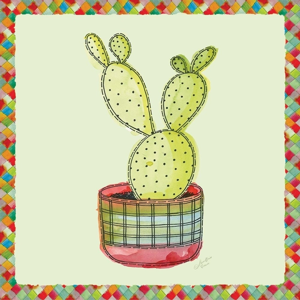 Rainbow Cactus Iv Poster Print by Marie Elaine Cusson-VARPDXRB12261MC Image 1