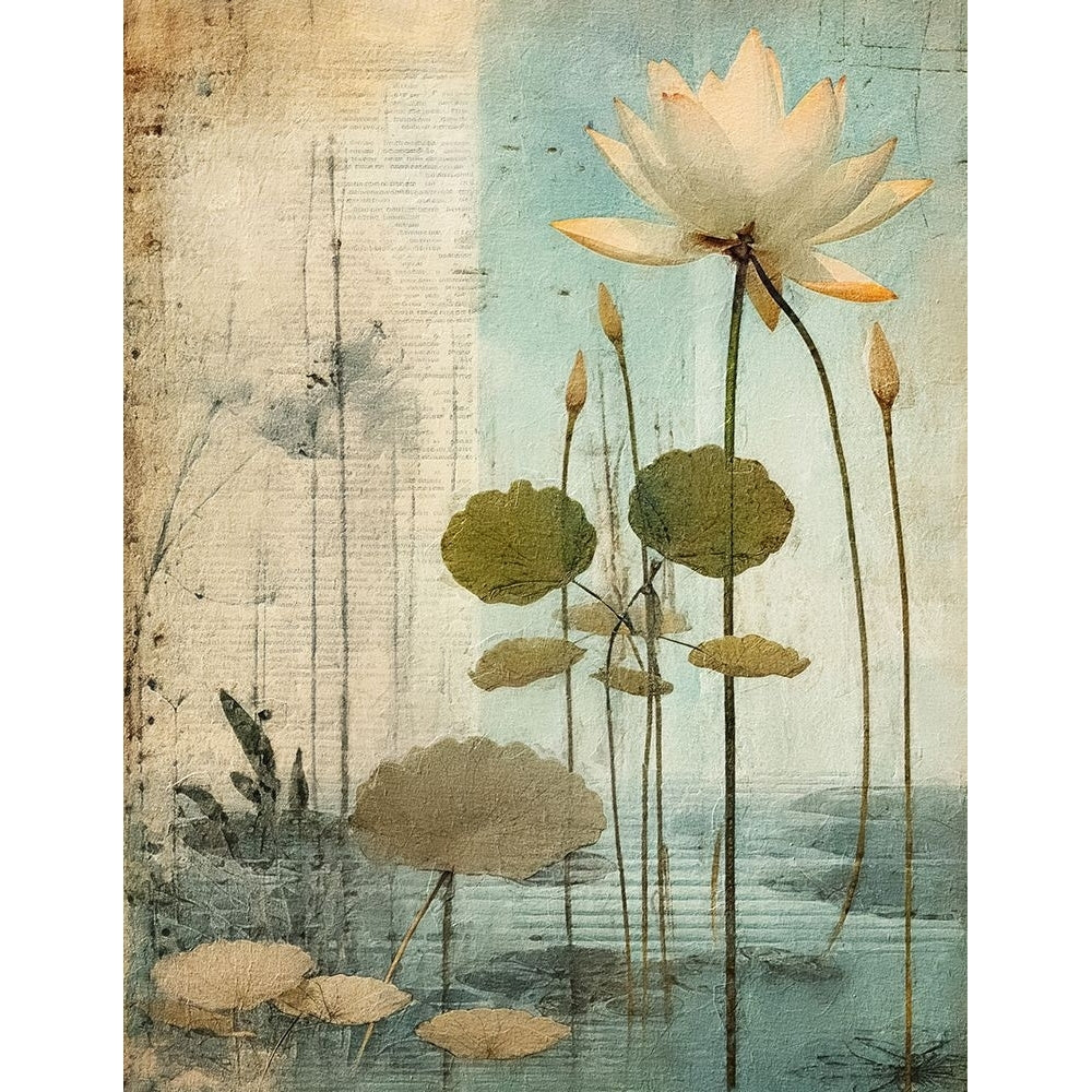 Zen-ful Lotus Flowers 1 Poster Print - RileyB-VARPDXRB1229 Image 1