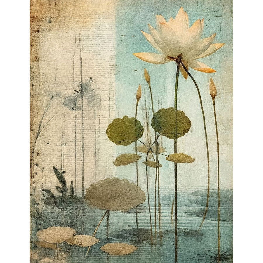 Zen-ful Lotus Flowers 1 Poster Print - RileyB-VARPDXRB1229 Image 1