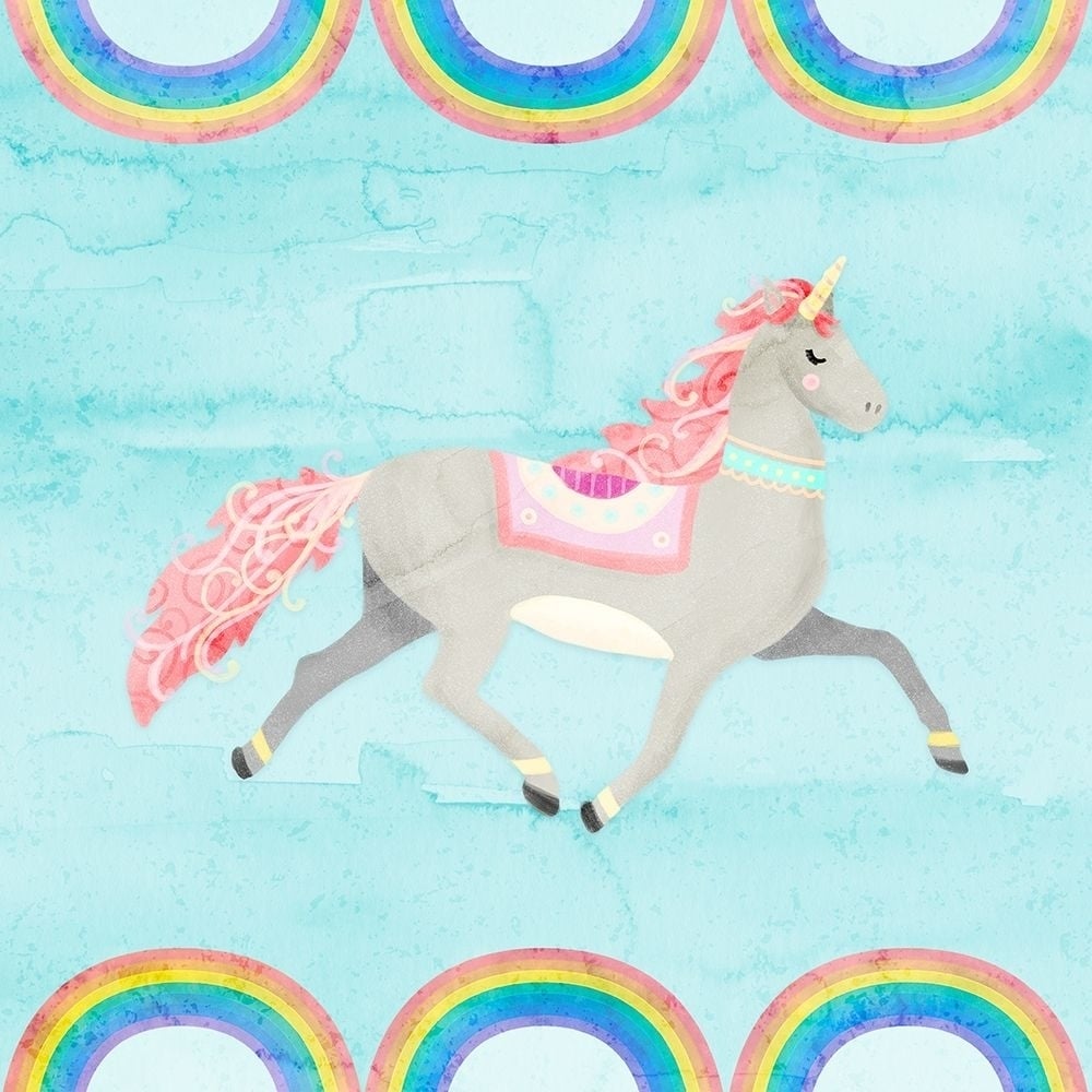 Rainbow Unicorn I Poster Print by Noonday Design-VARPDXRB12300ND Image 1