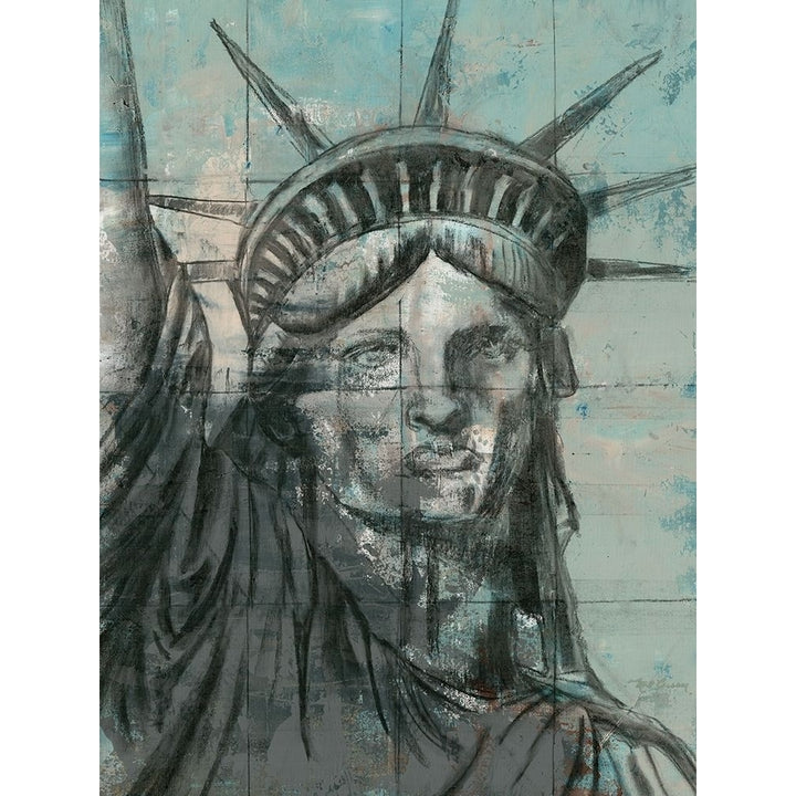 Statue Of Liberty Charcoal Poster Print by Marie Elaine Cusson-VARPDXRB12351MC Image 2