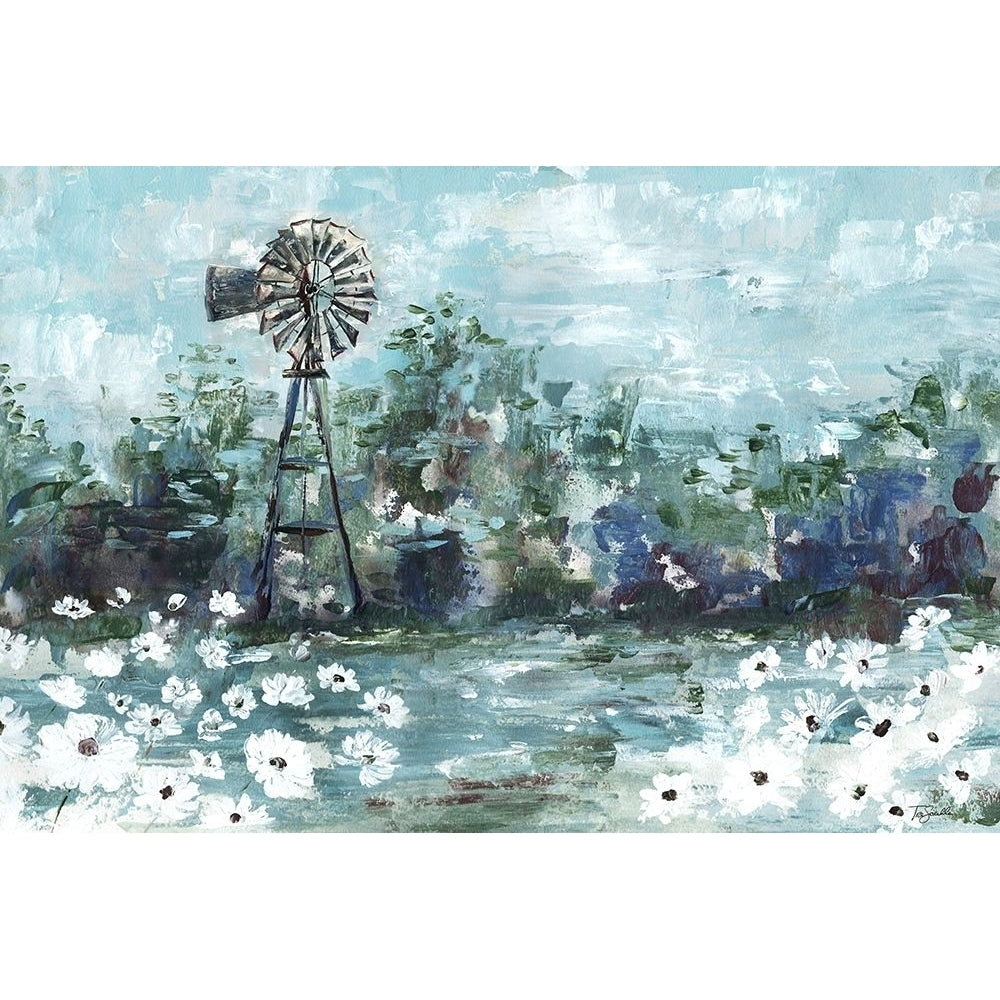 Windmill And Daisies Landscape Poster Print by Tre Sorelle Studios-VARPDXRB12500TS Image 2