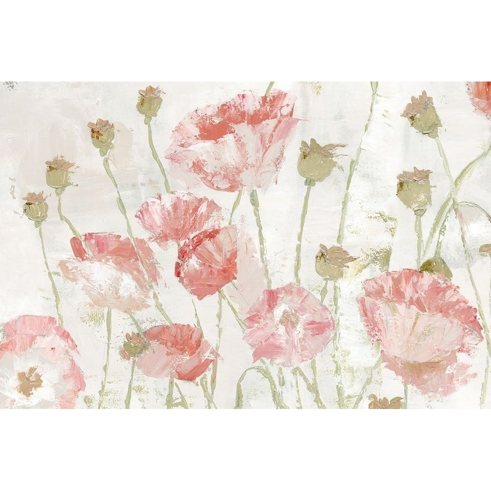 Poppies In The Wind Blush Landscape Poster Print by Marie Elaine Cusson-VARPDXRB12516MC Image 1