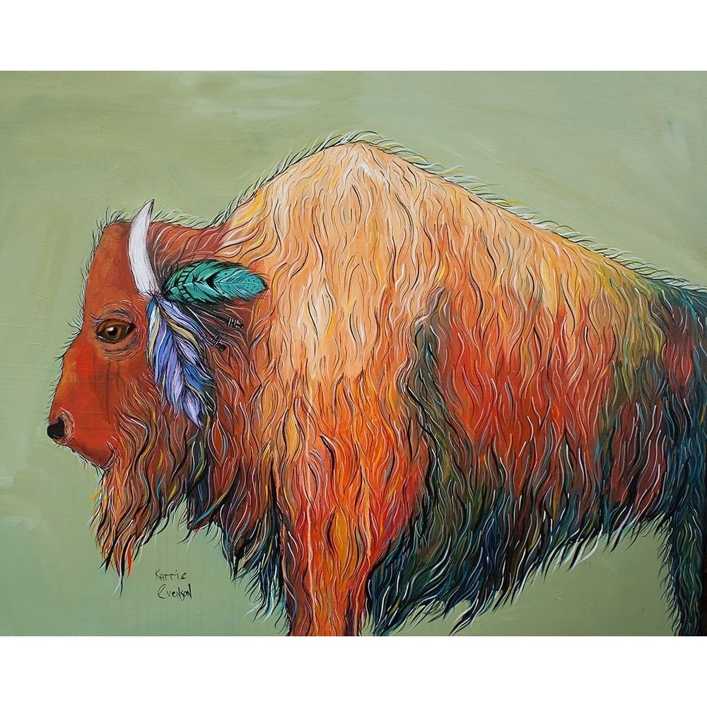 Warrior Bison Poster Print by Karrie Evenson-VARPDXRB12535KE Image 2