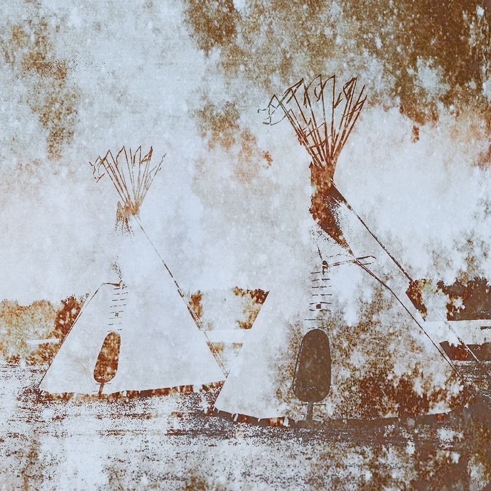 Textured Tipis Poster Print by Lu Anne Tyrrell-VARPDXRB12550LT Image 1