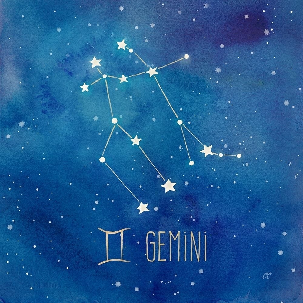 Star Sign Gemini Poster Print by Cynthia Coulter-VARPDXRB12644CC Image 1