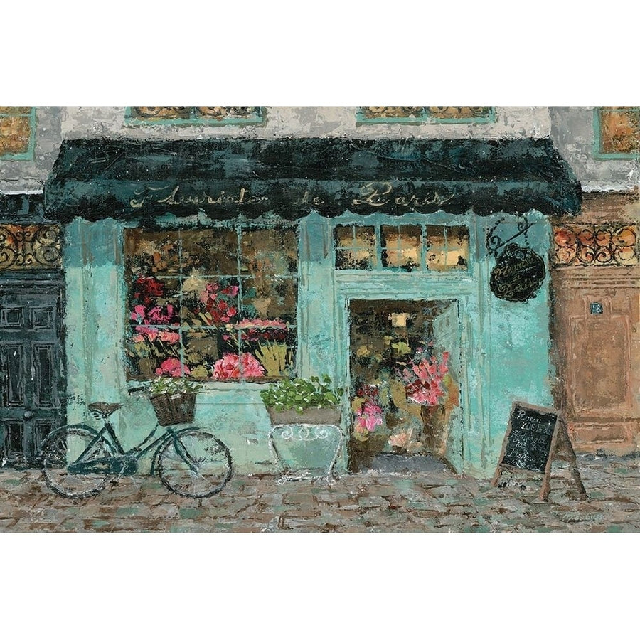 Parisian Flower Shop Poster Print by Marie Elaine Cusson-VARPDXRB12724MC Image 1