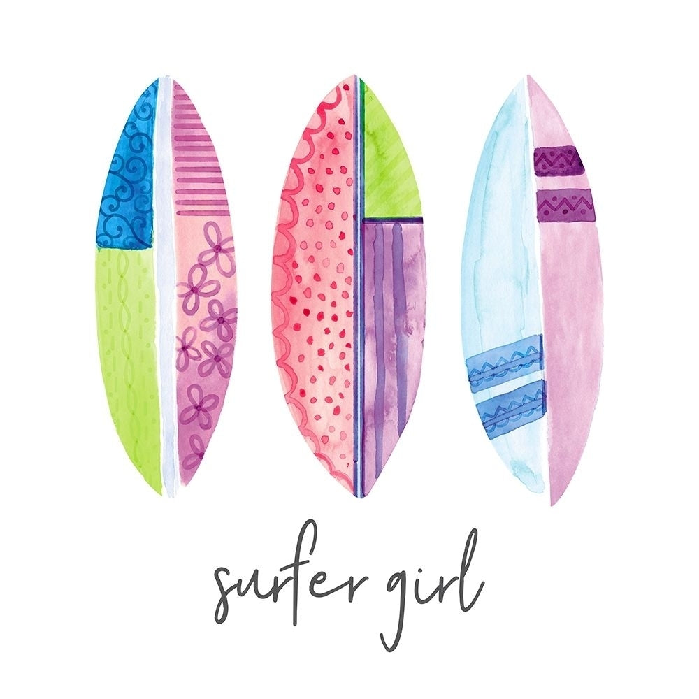 Sports Girl Surfer Poster Print by Noonday Design-VARPDXRB12781ND Image 1